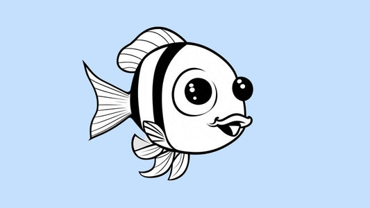 Coloriage poisson d'avril