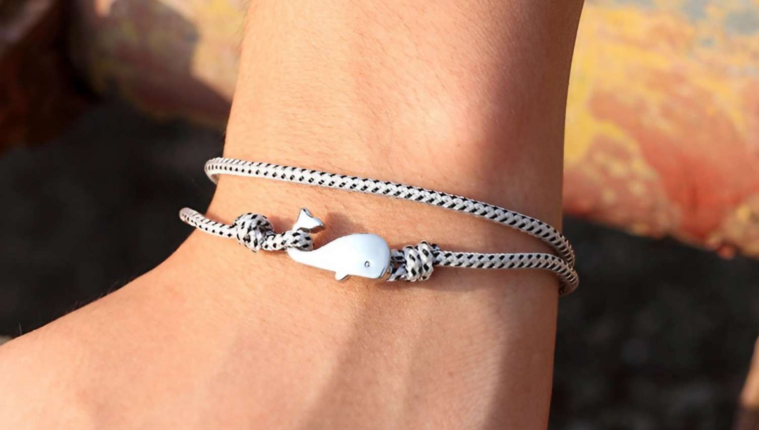 Bracelet baleine mer aux trésors