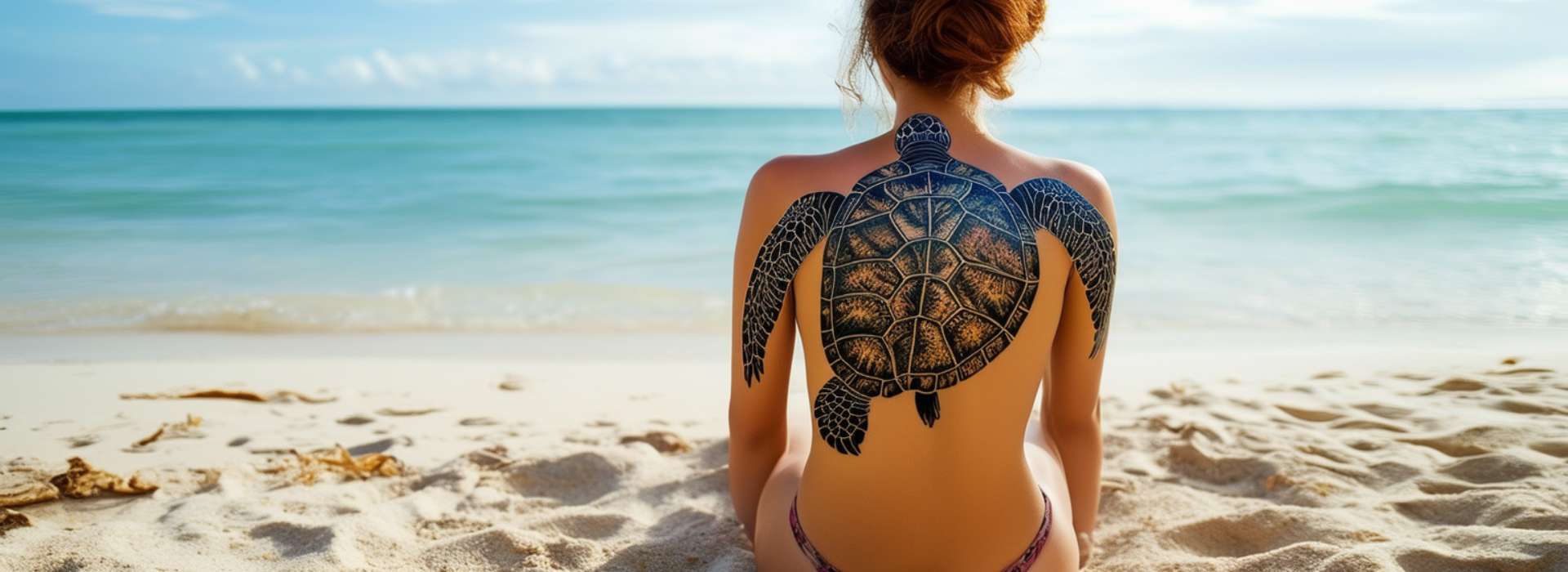 Tatouage tortue - Mer Aux Trésors