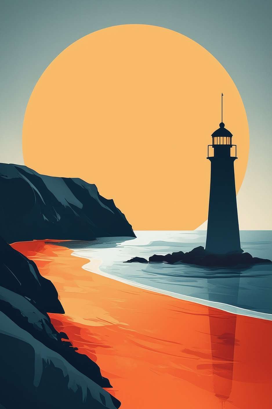 Brittany RIVAGE seaside painting