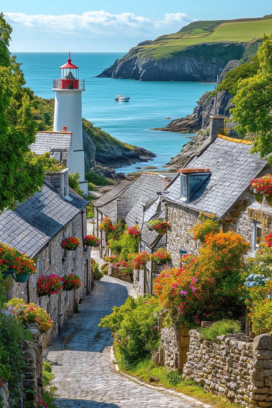 Affiche bretonne BALADE EN BRETAGNE