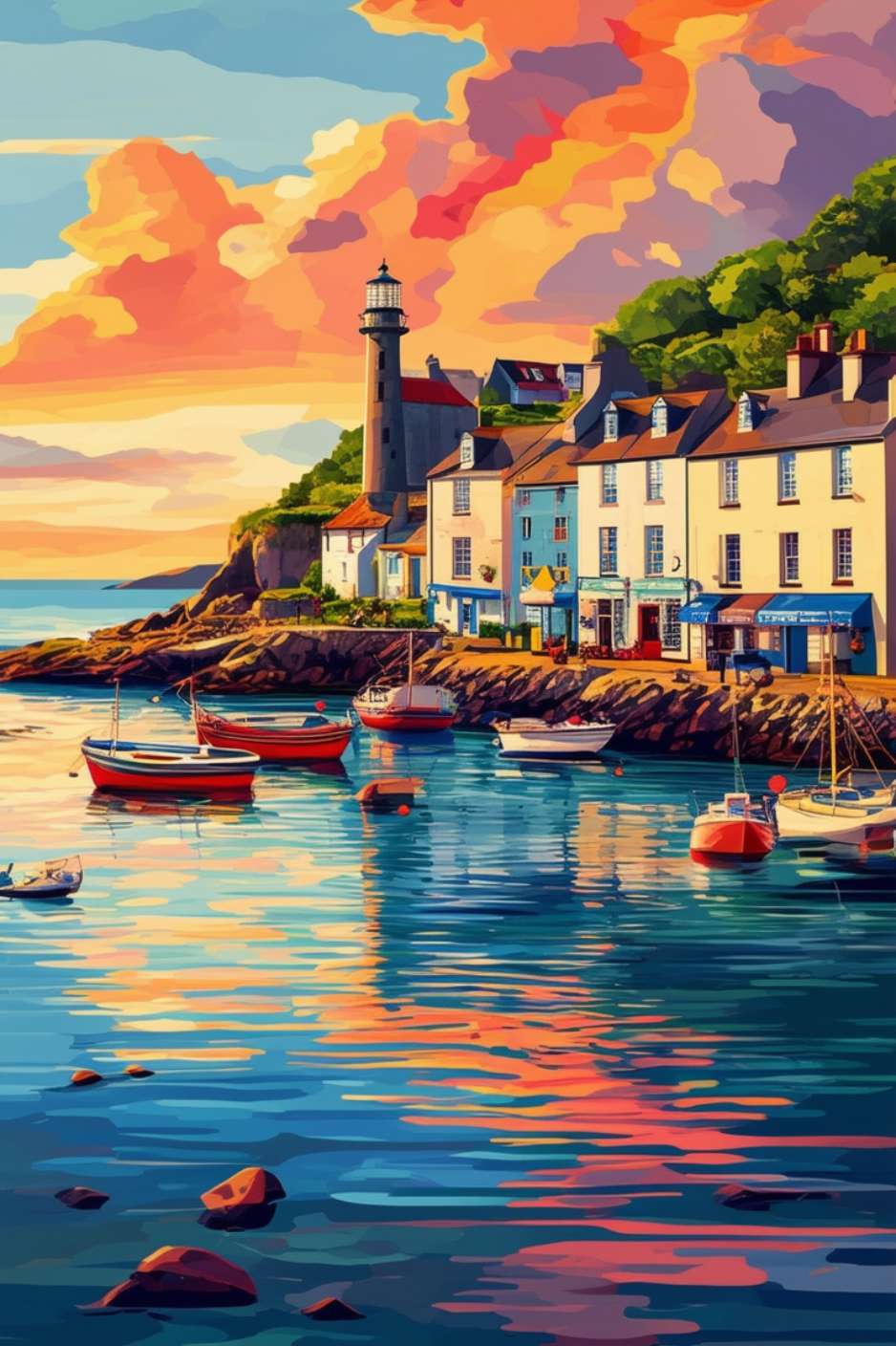 Brittany RIVAGE seaside painting