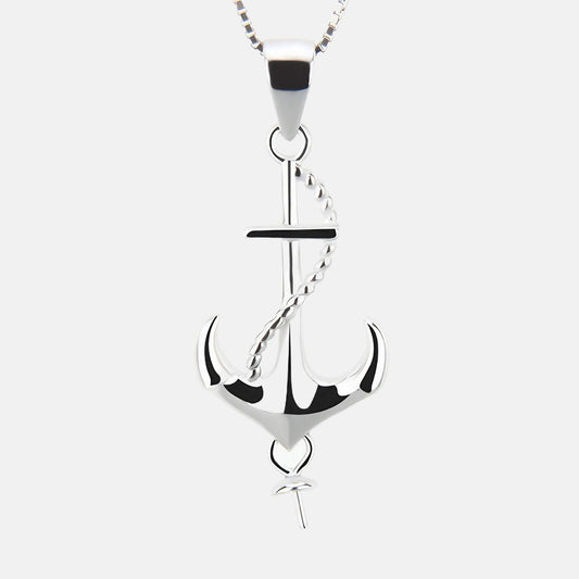 Pendentif ancre marine argent homme HORIZON
