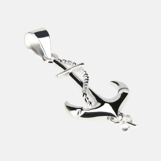 Pendentif ancre marine argent homme HORIZON
