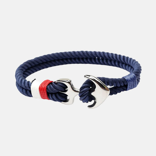 Bracelet homme avec ancre - Mer Aux Trésors