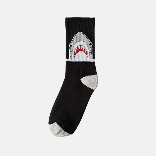 Chaussettes requin au motif mâchoire