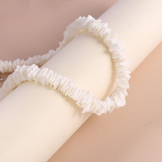 Collier coquillages blancs - Mer Aux Trésors