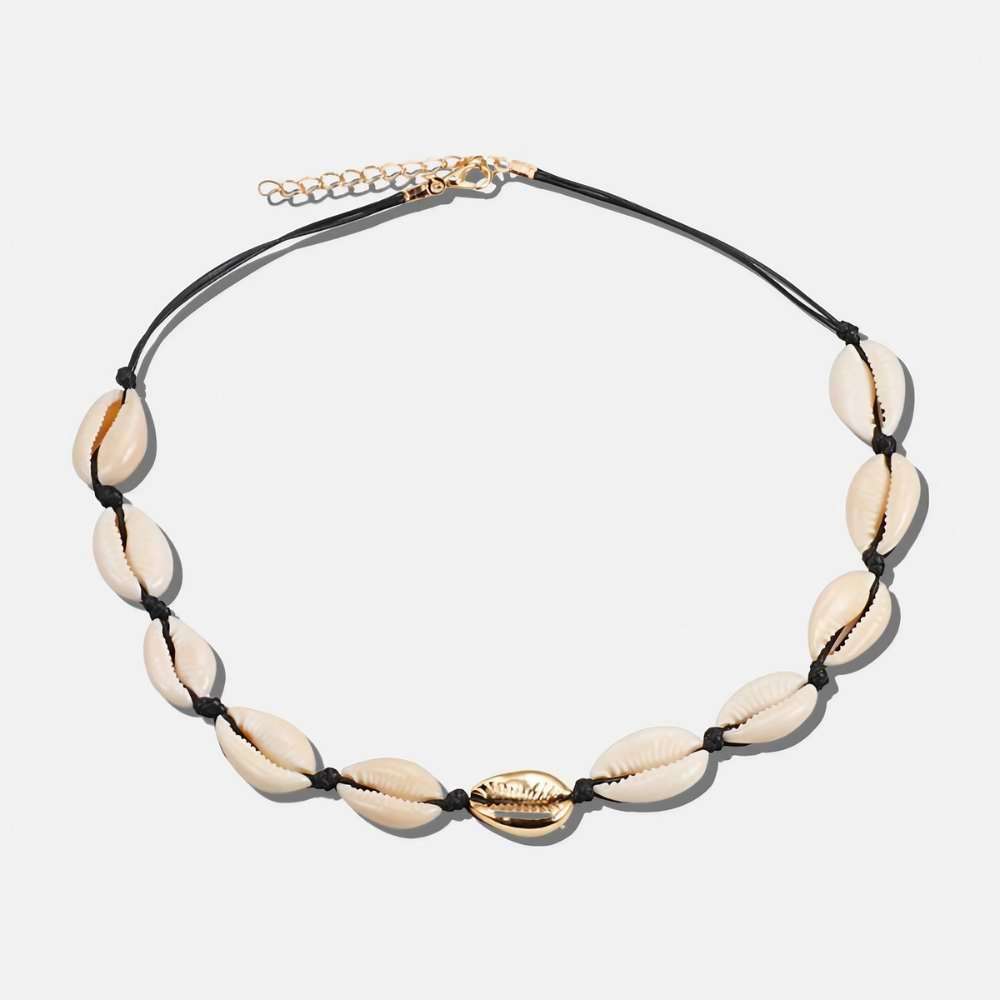 Collier coquillage doré - Mer Aux Trésors