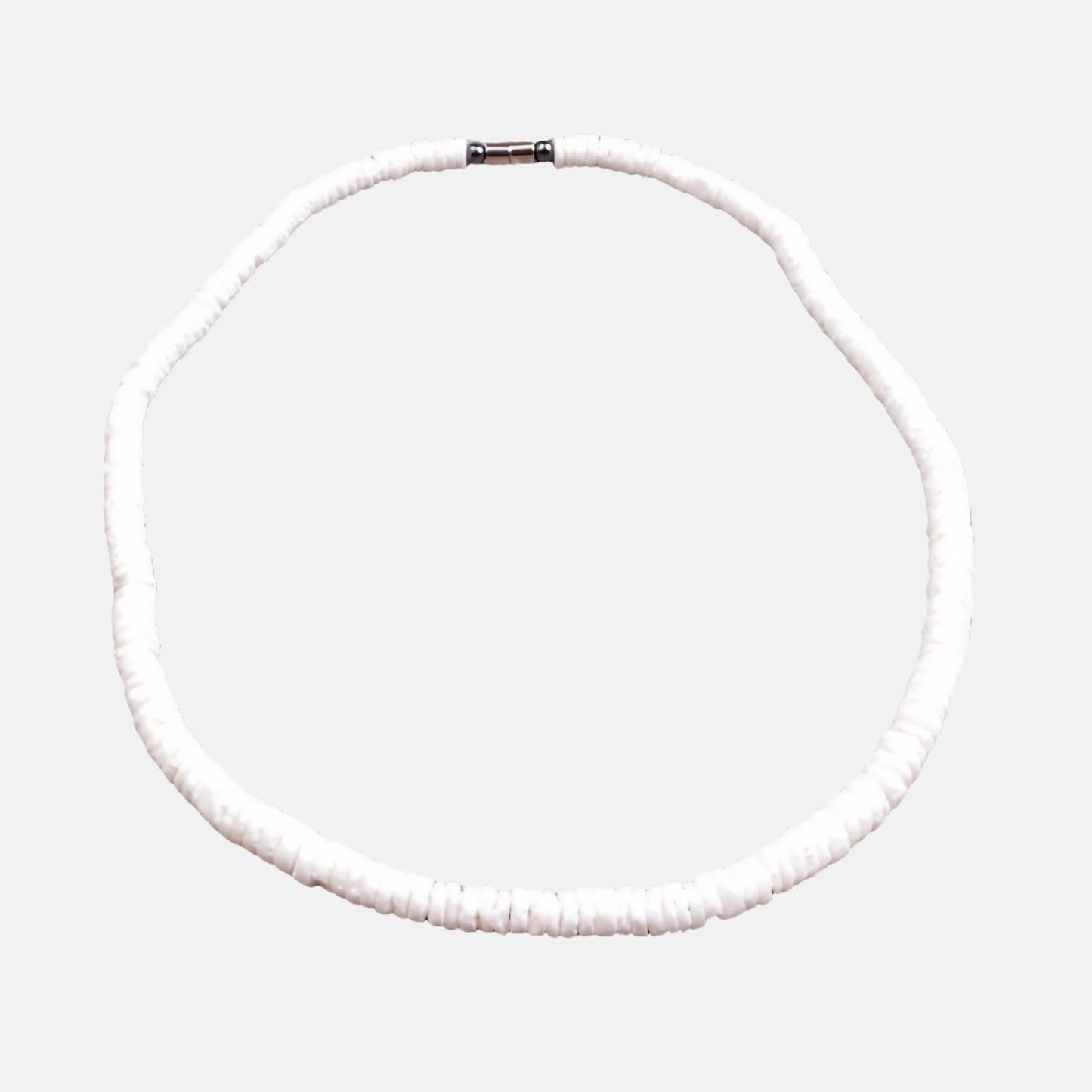 Collier surfeur blanc BARREL