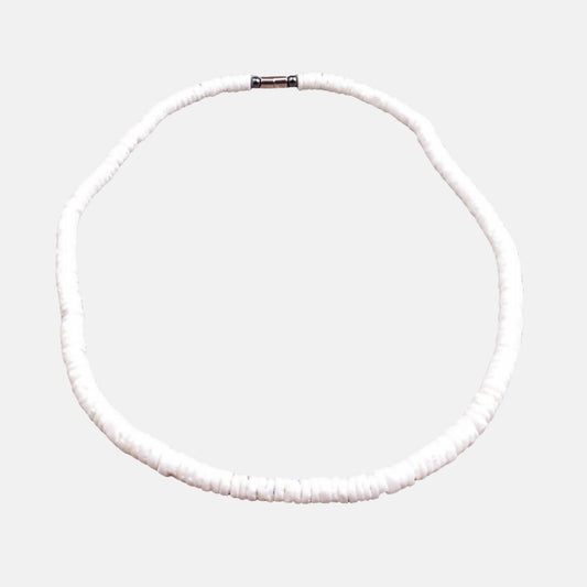BARREL white surfer necklace