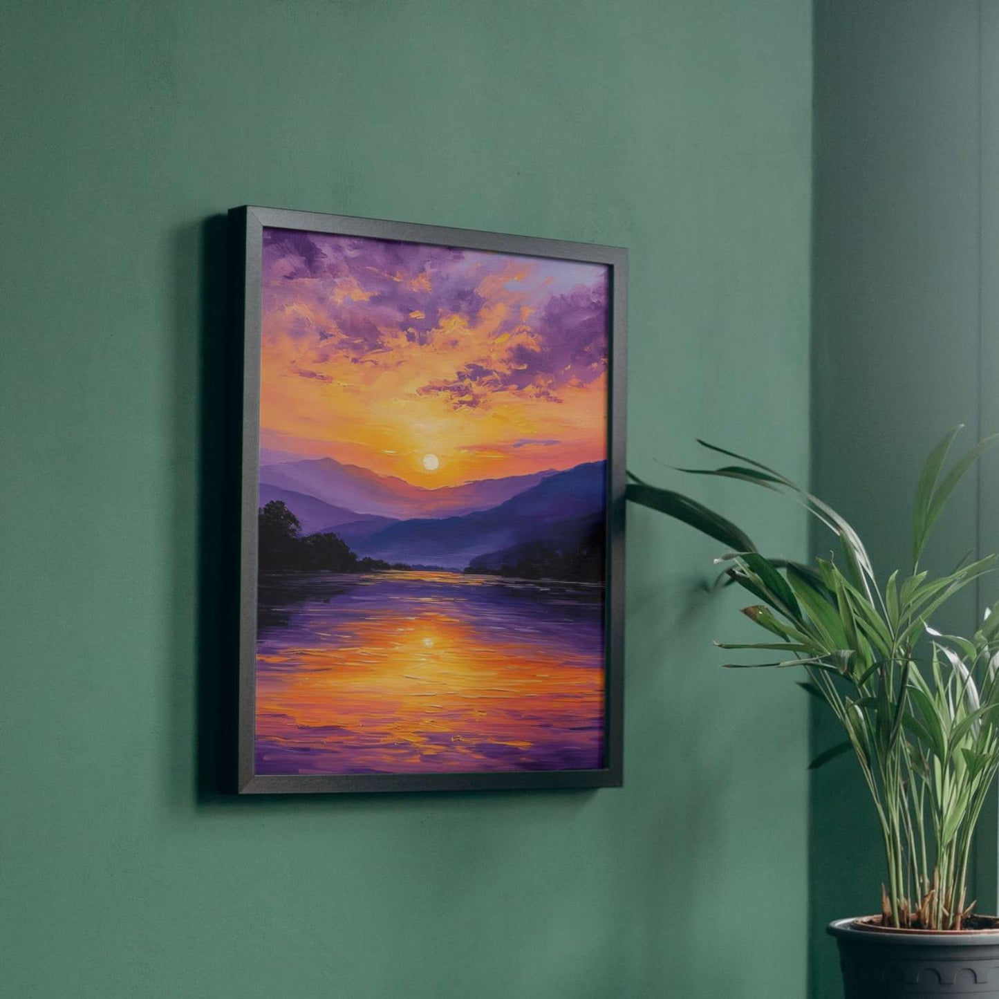 Coucher de soleil tableau SPLENDEUR VESPÉRALE