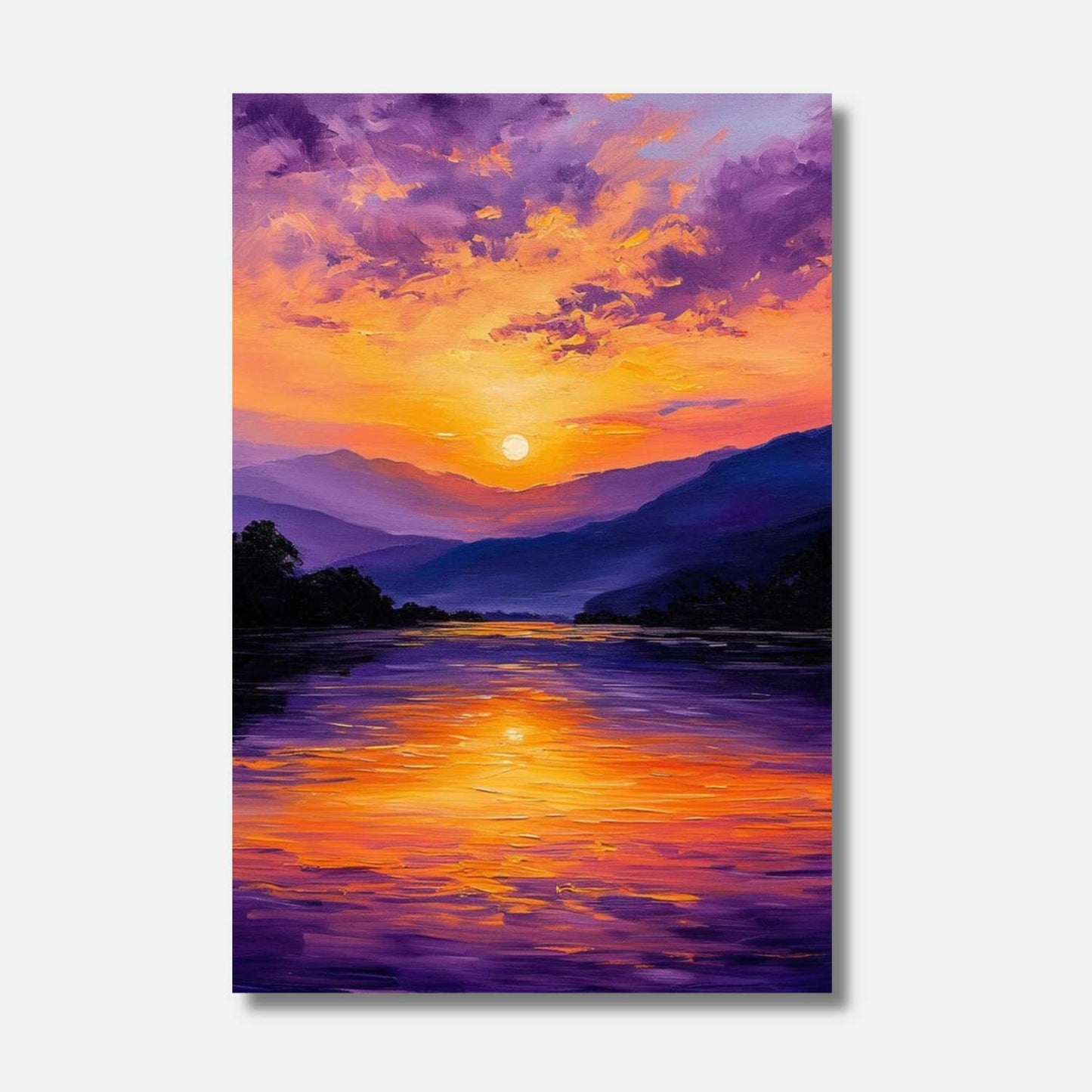 Coucher de soleil tableau SPLENDEUR VESPÉRALE