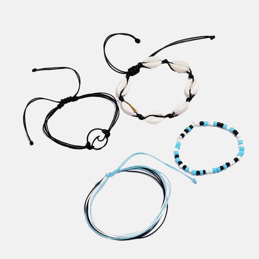 Ensembles de 4 bracelets de chevilles CORALLIEN