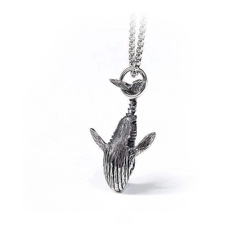 Collier grande baleine bleue SEAEMPEROR