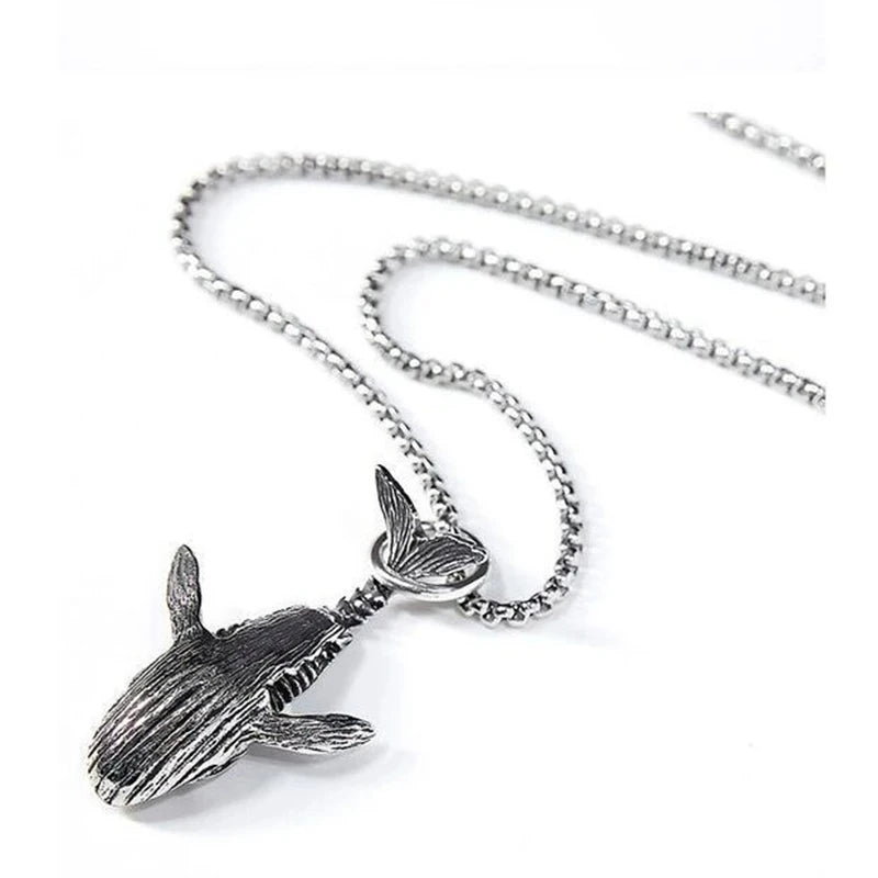 Collier grande baleine bleue SEAEMPEROR