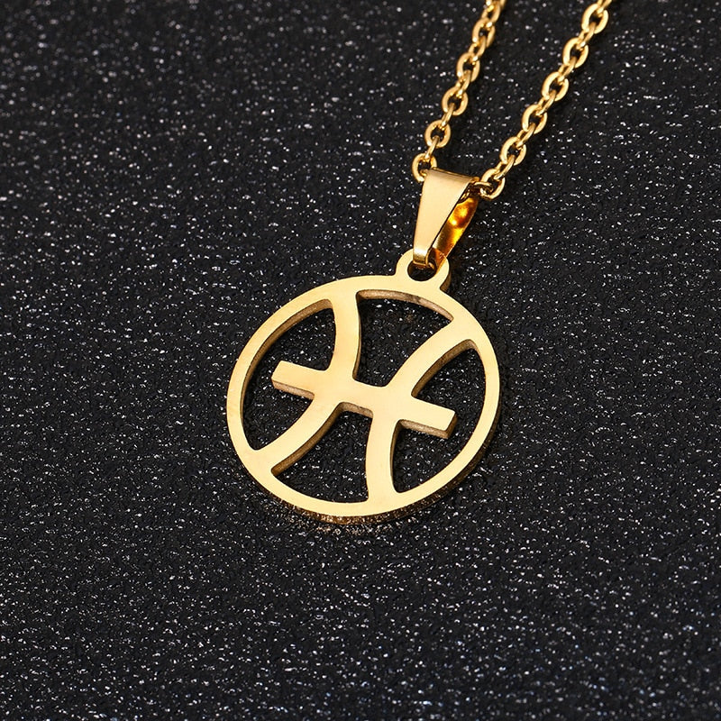 Collier signe astrologique poisson - Mer Aux Trésors