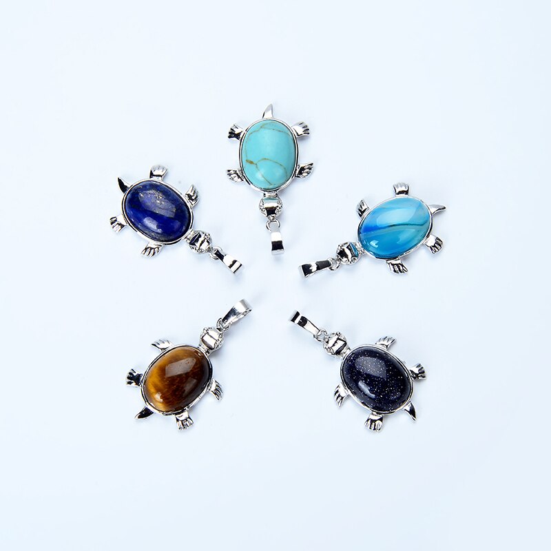 Pendentif tortue pierre - Mer Aux Trésors