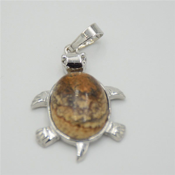 Pendentif tortue pierre - Mer Aux Trésors