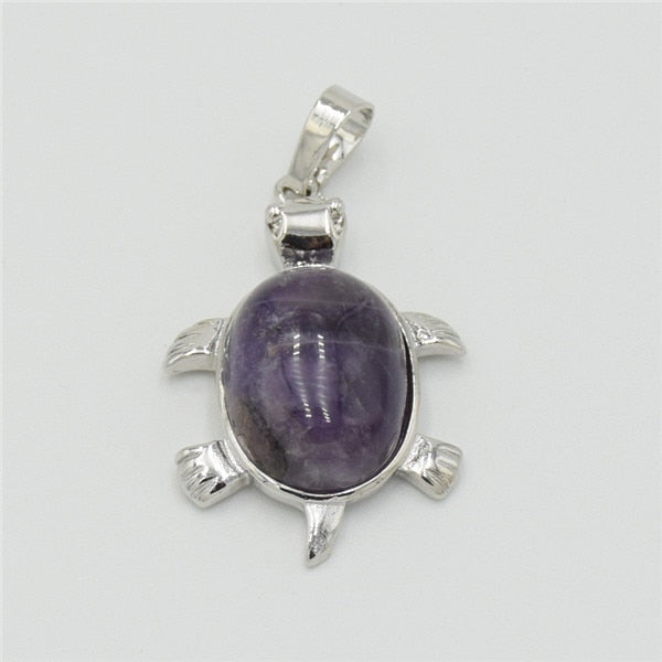 Pendentif tortue pierre - Mer Aux Trésors