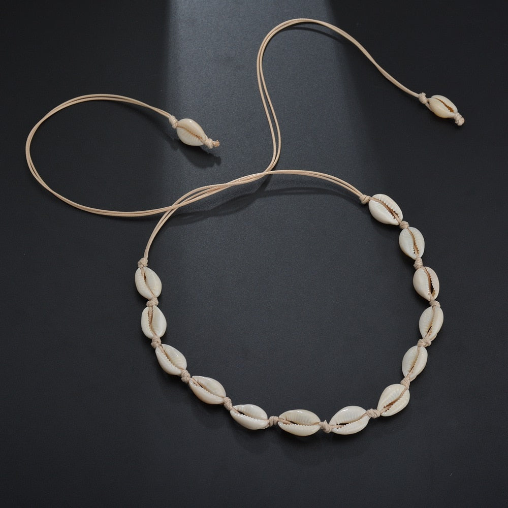 Collier coquillage ras de cou - Mer Aux Trésors
