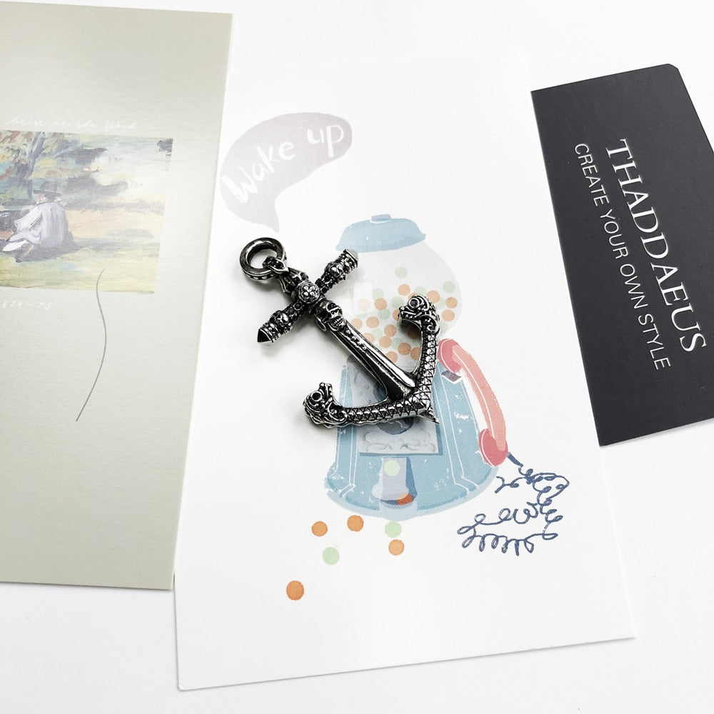 Pendentif ancre marine argent - Mer Aux Trésors