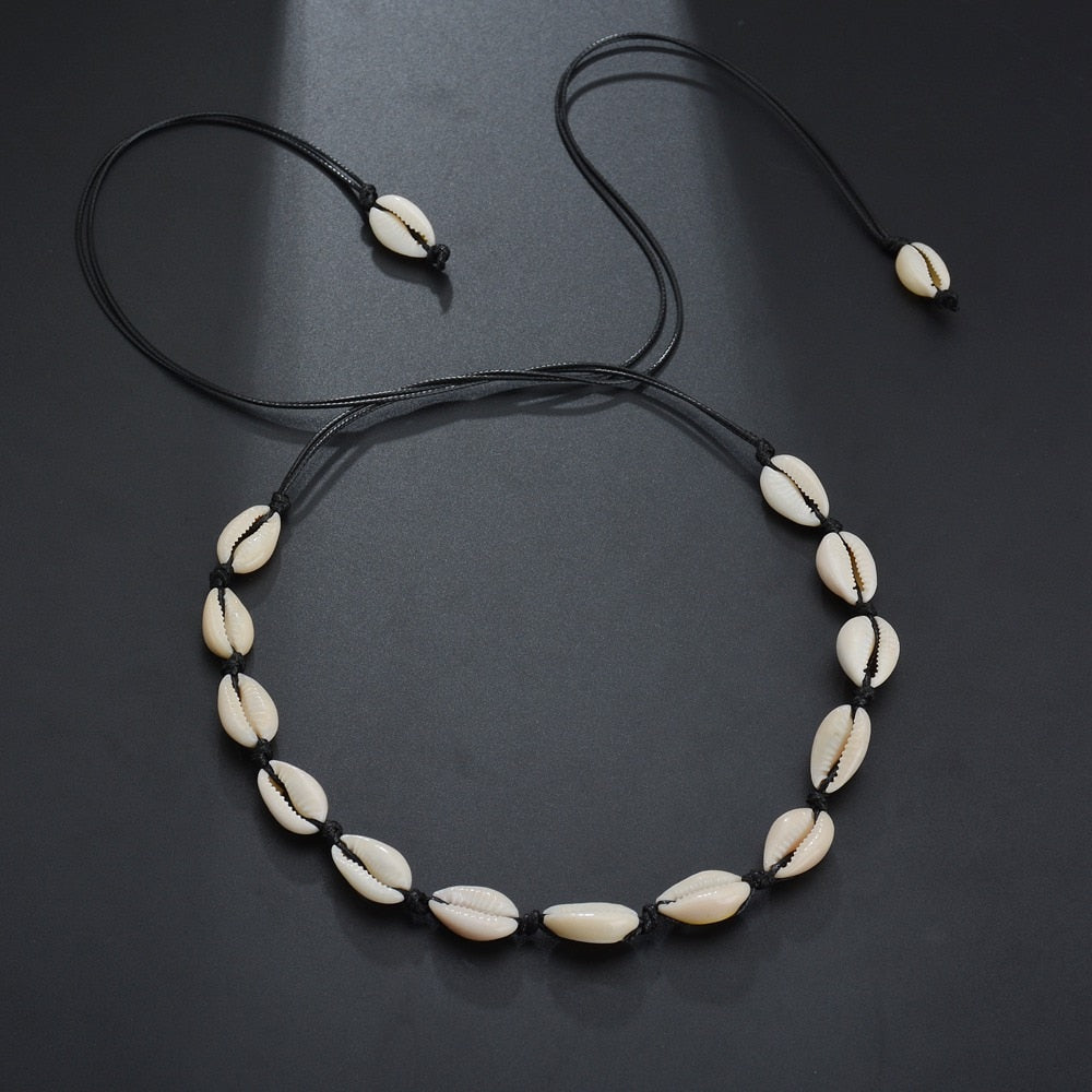 Collier coquillage ras de cou - Mer Aux Trésors