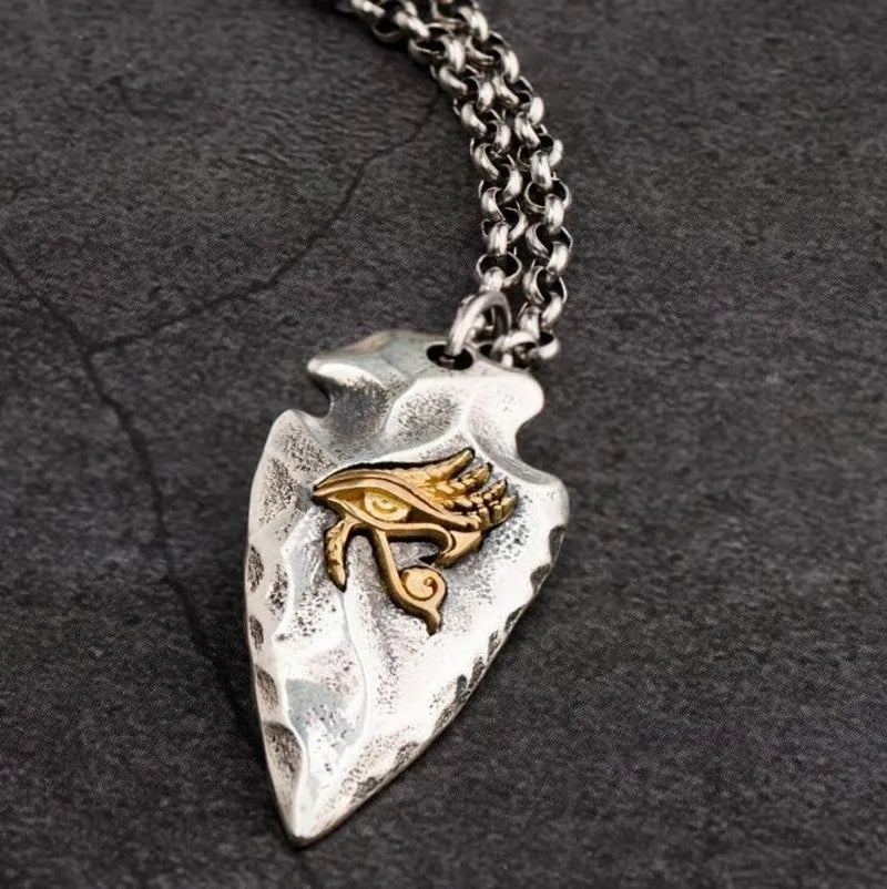 Stone shark tooth necklace