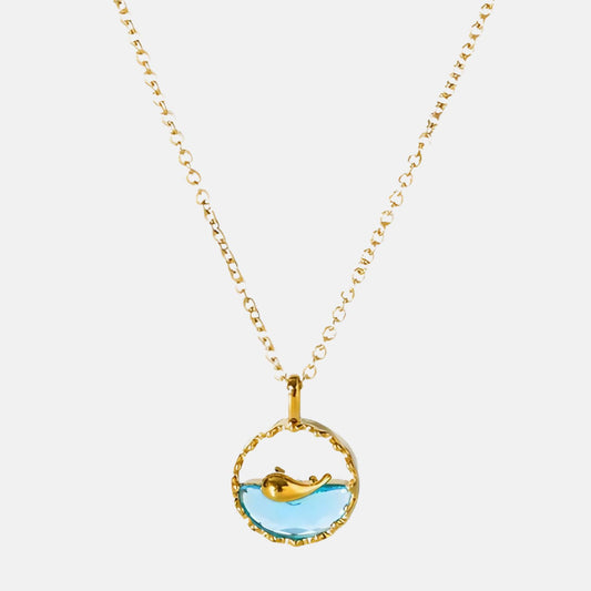 Collier doré baleine BLEUAZUR