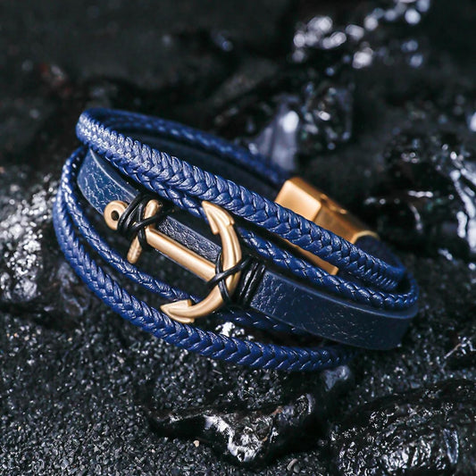Bracelet avec ancre homme ZEPHYR