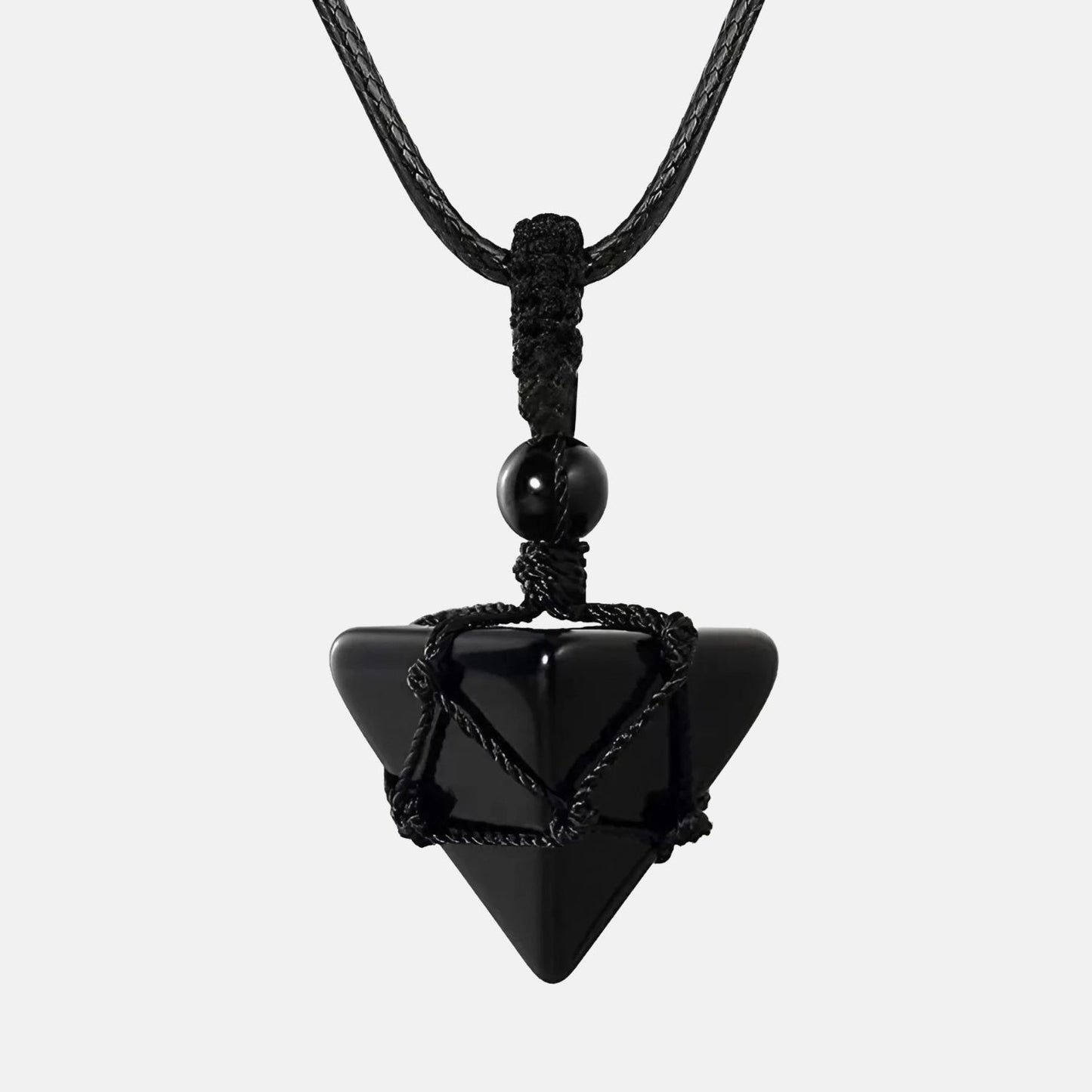Collier dent de requin en onyx noire