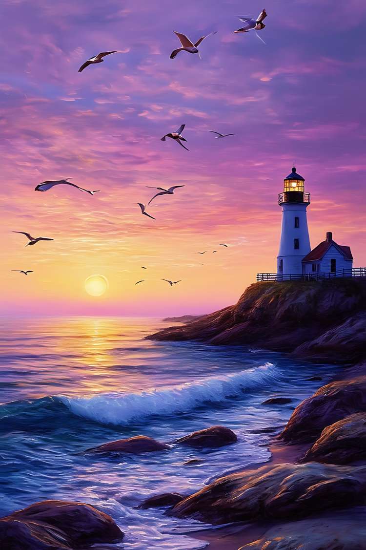 Brittany RIVAGE seaside painting