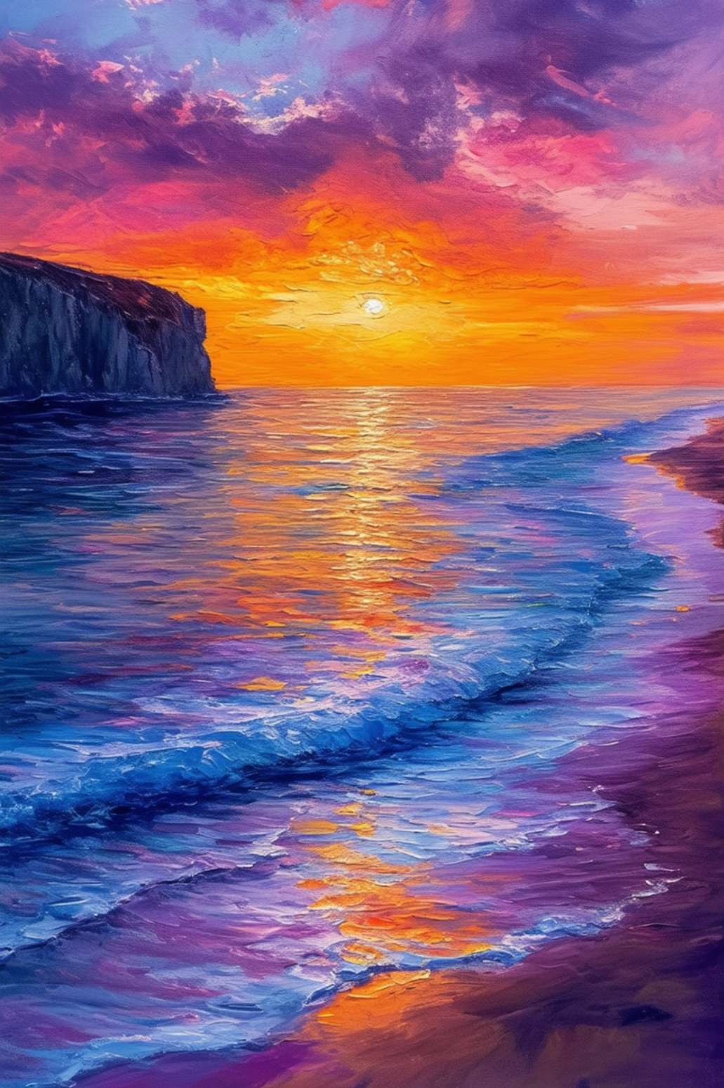 Brittany RIVAGE seaside painting