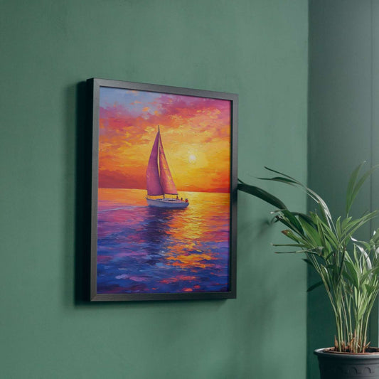Peinture acrylique mer RÊVE AU LARGE