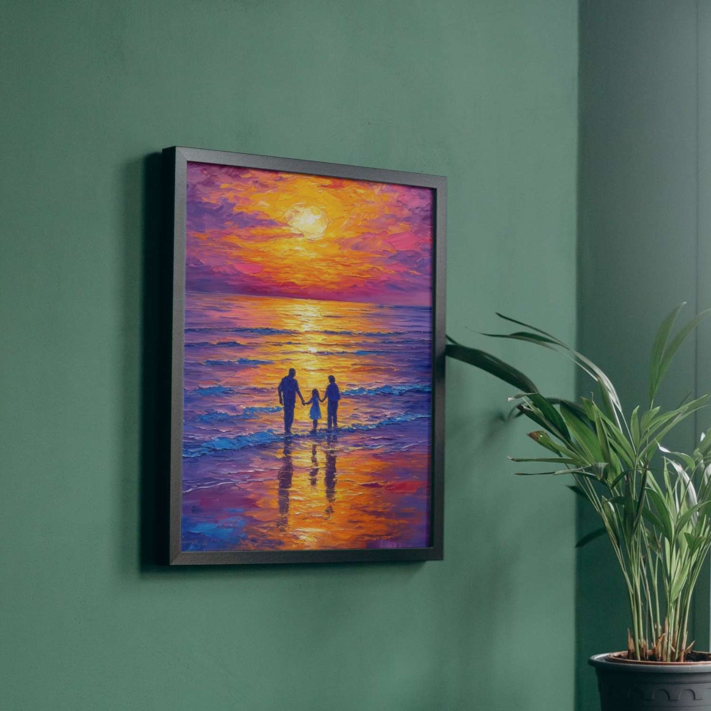 Peinture coucher de soleil SYMPHONIE SOLAIRE