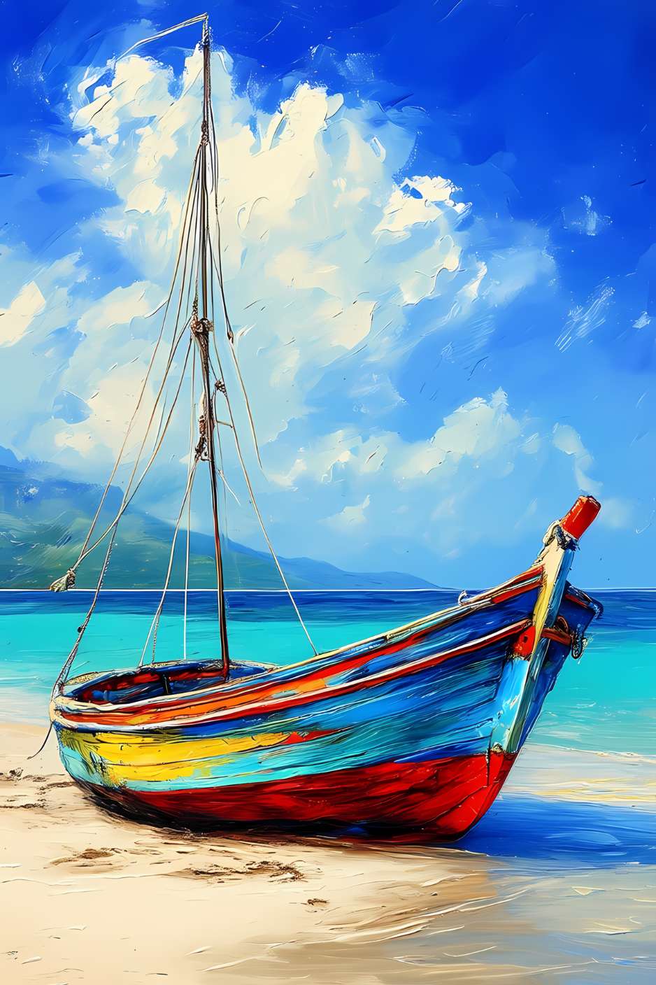 Brittany RIVAGE seaside painting