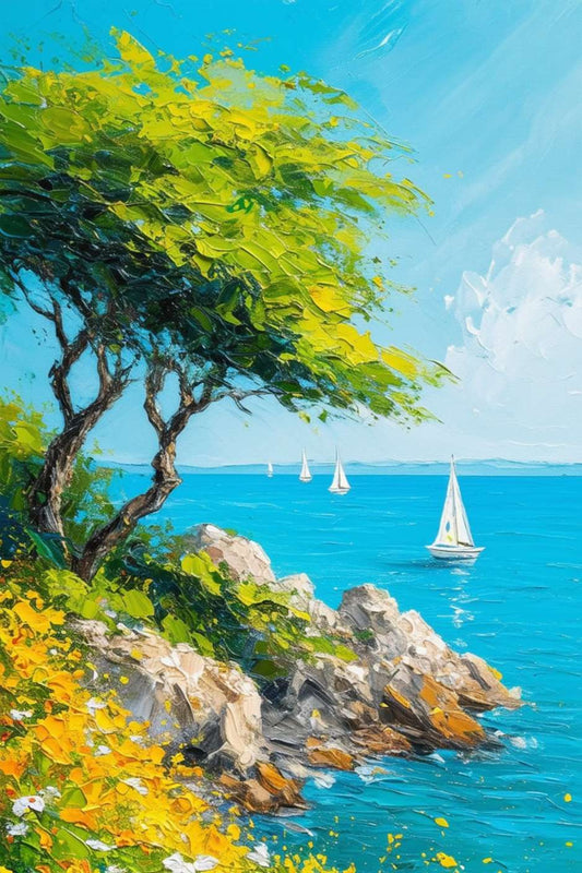 Brittany RIVAGE seaside painting
