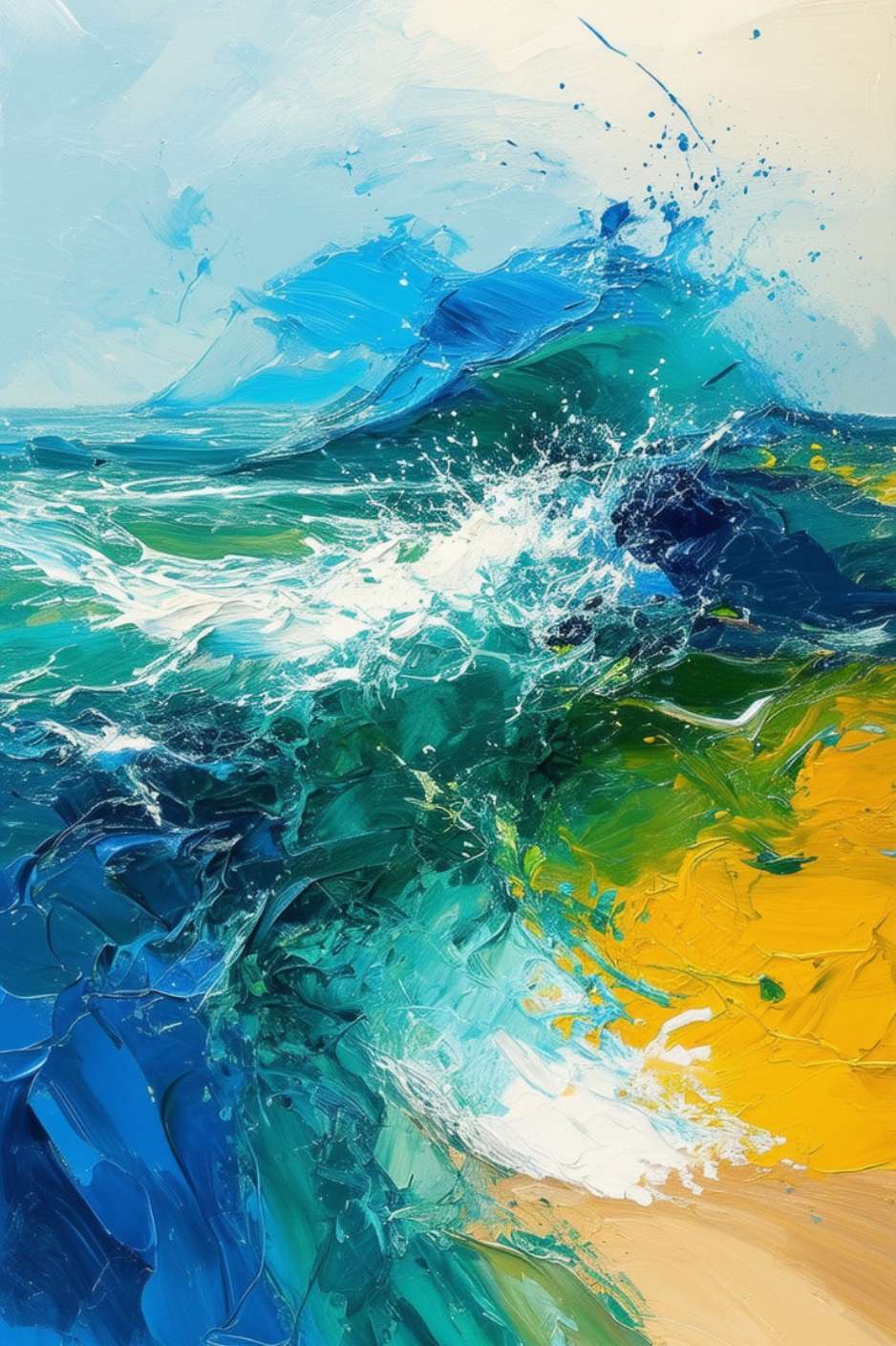 Brittany RIVAGE seaside painting