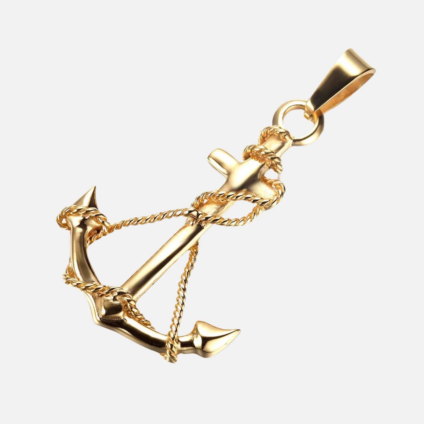 Pendentif ancre marine or homme CAPTAINGLORY