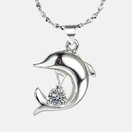 Pendentif dauphin argent - Mer Aux Trésors