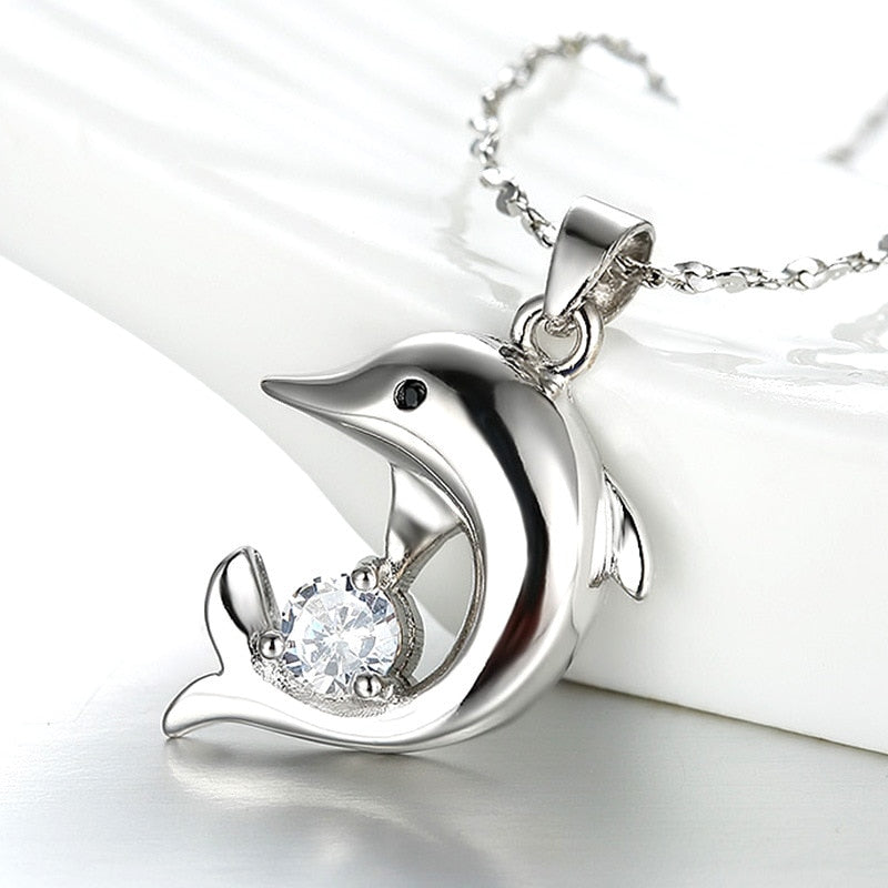 Pendentif dauphin argent - Mer Aux Trésors