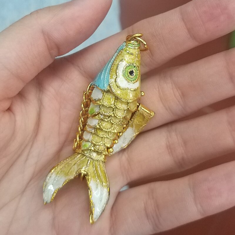 Pendentif poisson articulé - Mer Aux Trésors