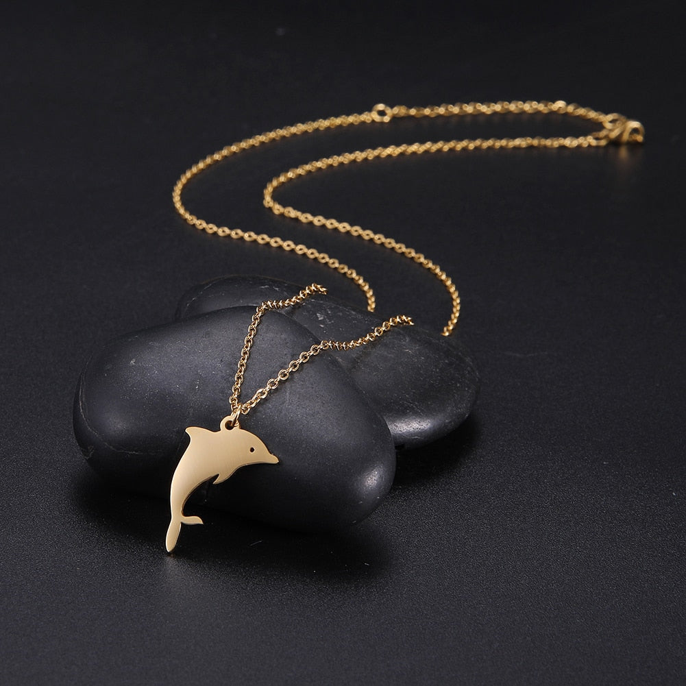 Pendentif dauphin or - Mer Aux Trésors