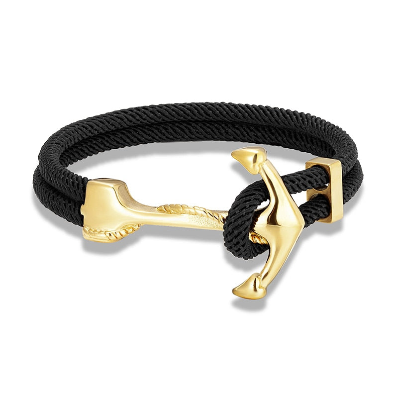 Bracelet ancre marine homme - Mer Aux Trésors