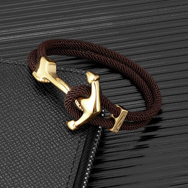 Bracelet ancre marine homme - Mer Aux Trésors