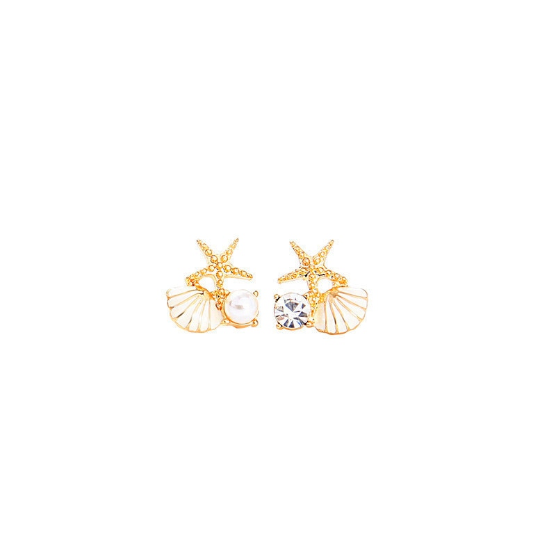 MARINELLA star and shell earrings