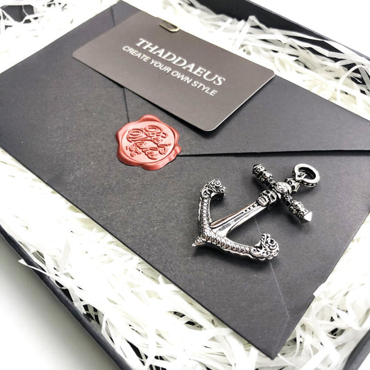 Pendentif ancre marine argent - Mer Aux Trésors