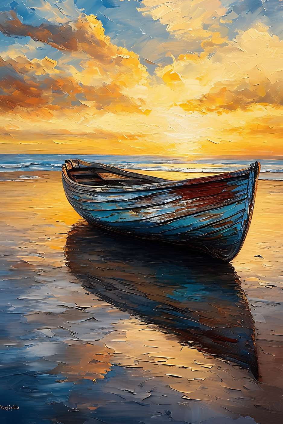 Brittany RIVAGE seaside painting