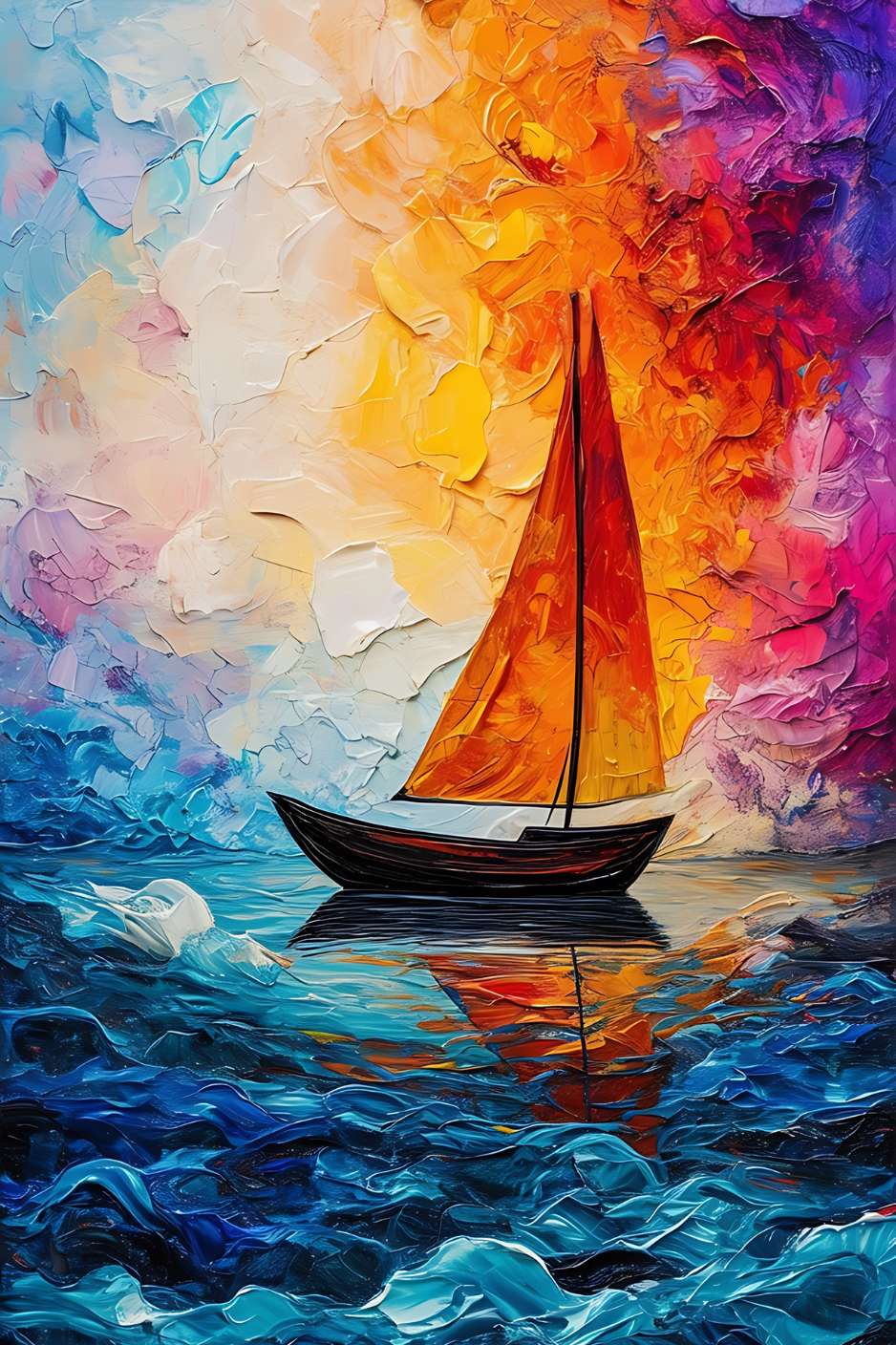 Brittany RIVAGE seaside painting