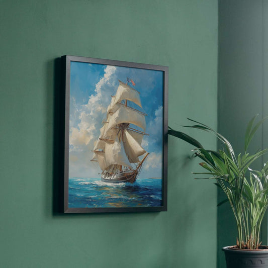 MARITIME sea boat painting
