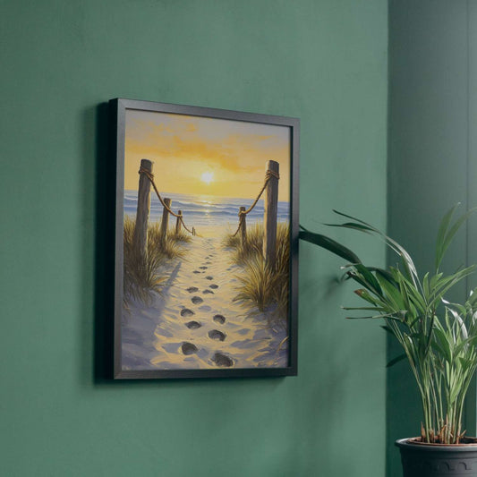 SANDY sea painting